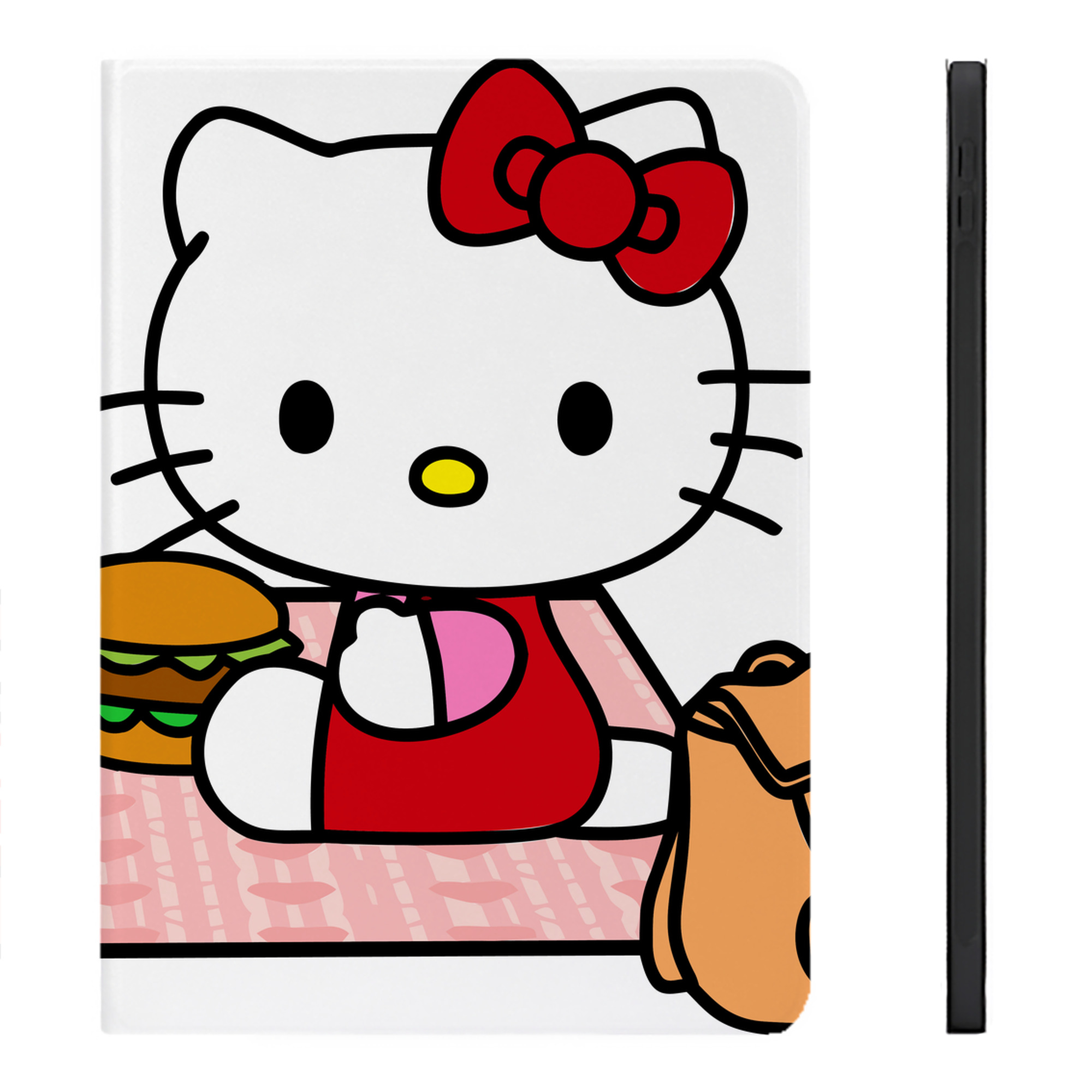 （画像用） Hello Kitty ハローキティ IPadケース ペンホルダー付き ブックスタイルデザイン